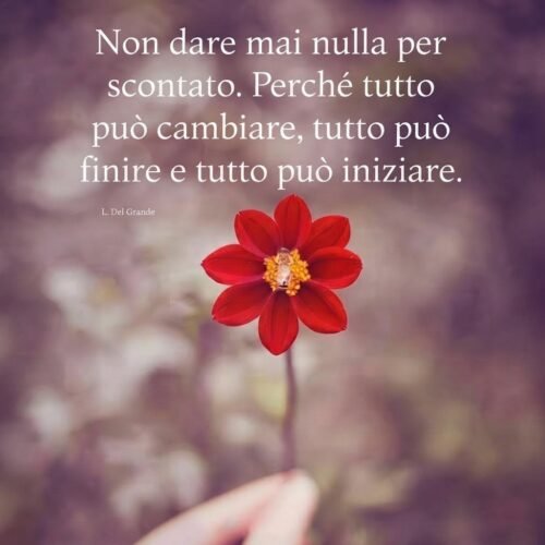 Non dare niente per scontato