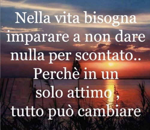 Non dare niente per scontato